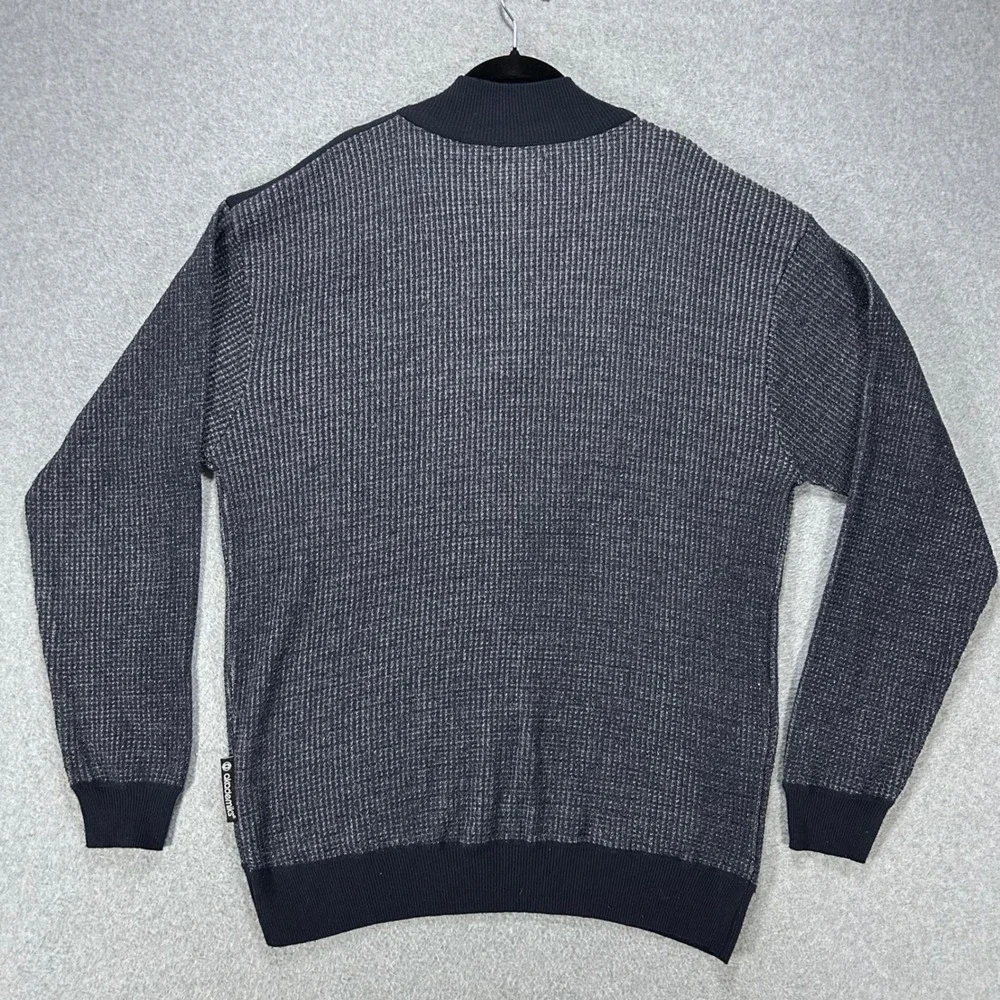 Akademiks Mock Neck Sweater Mens Large Tall Navy Blue Streetwear Y2K